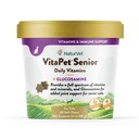 NaturVet VitaPet Senior Daily Vitamíny pre mačky Plus Glukozamín, špeciálne vyvinutý pre poskytovanie esenciálnych minerálov, 90 g, 60 g