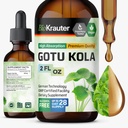 BIO KRAUTER Gotu Kola Tincture - Centella Asiatica Extract - alkohol a cukor bez extraktu Gotu Kola - Vegan kvapky 2 Fl.Oz.
