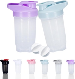 Bielkovina z fľaštičky pretrepe pohár a 10-Ounce/300ML fľaša z fľaštičky s Whisk guličkami, proteínová fľaša z fľaštičky, ne-BPA plast [Bule+PCS]