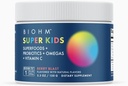 BIOHM Super Kids Superfood Powder Plus Probiotiká, (5,3 Oz, 30 Servings) Delicious Berry Blast, Antioxidanty, Omega 3 & Vitamín C, Non-GMO, Mliečne bez, Žiadne umelé zložky, Vegetarián, Vek 4+