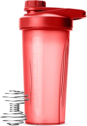 Mr. Pen- Shaker fľaša pre proteínové zmesi, 28 oz, červená s twist viečkom a Whisk guľa, mixer pohár pre Shakes
