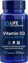 Predĺženie života Vitamín D3 5000 IU, 120 Softgels, 125mcg