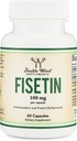 Fisetin Supplement - 100 mg bioaktívneho Flavnonolu, 60 grófov (Bioflavonoid Polyfenoly Supplement Podobné Apigenin, luteolin, a Quercetin) Starnutie Podpora Senolytické dvojitým drevom