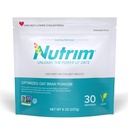 Nutrim Oat Bran Powder s 750 mg Beta Glucanu na podanie - Easy-Mix Rozpustné Fiber pre liečbu cholesterolu a imunitnú podporu - Heart Healthy, Non-GMO & Vegan Oatmeal Powder