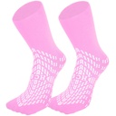 HCS Non-Slip Hospital Ponožky s Grips pre ženy a mužov (6 párov) - 360 All-Around Tread Non-Slip Ponožka pre starších/Seniors - Nemocničné Grip Ponožky, Pall Risk Pacient Papuče (Pink, Pravidelné)