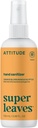 ATTITUDE ručný sprej pre dospelých a deti, EWG overené, zabíja baktérie a klíčky, Vegan, Orange Blossom & Eucalyptus, 3.38 Fl Oz (Spray fľaša)