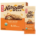 CliF Nut Butter Bar - Arašidové maslo - Plnené energetické tyčinky - Non-GMO - USDA Organic - Plant-Based - Low Glycemic - 1.76 oz. (5 balenia)