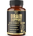 agobi 9in1 Brain Suplement - Zmes s Ashwagandha, Panax Ginseng, Gotu Kola, Ginkgo Biloba, Čierne korenie a viac - Presnosť, Zameranie, Pamäť a energia Booster - 150 Kapsule na 5 mesiacov