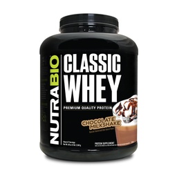 NutraBio Classic Wheey Protein Powder- Full-Spectrum Amino Acid Profil - žiadne výplne, umelé farby, konzervačné látky - nízky glycemic index - čokoládový mliečny koktail, 5 libry