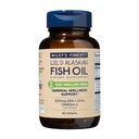 Wiley's Finest Wild Aljašský rybí olej ľahko prehltnúť Minis - Omega-3 rybí olej doplnok pre dospelých a deti - Double-Silth 630mg EPA a DHA Natural Supplement - 60 Mini Softgels (30 Servings)