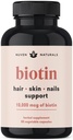 Vitamíny pre vlasy - biotín 10000 μg s vitamínom A, E, C, D a adaptogény na podporu vlasov, kože a nechtov - Biotín doplnok pre zdravie a rast 
