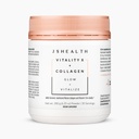 JSHealth Vitamíny Vitalita X + kolagén - Beauty Powder Supplement with Aloe Vera Silica a vitamíny C & E to výživné vlasy kože a nechtov (180g)