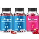 NutraChamps Kompletné vlasy, koža a nechty Bundle - Biotin, kolagén, keratín a viac