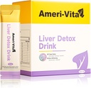 Liquid Pečeň Detox Drink Supplement - Milk Thitle & Artichoke Extracts with Turmeric & Inozitol - Natural Liver Health Support - Sugar-free, Non-GMO, Peach Flavor - 30 Vrecká