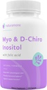 Myo- Inozitol & D- Chiro Inozitol Blend so 100% dennej folátu - 40: 1 Fyziologický pomer - Syndróm polycystických ovárií (PCOS), Hormonálna rovnováha a podpora ovárií 120 kapsúl