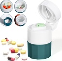 Pill Crusher a Cutter, Pill Grinder pre malé pilulky a vitamíny, Pill Crusher Grinder Fine Powder, 4-v-1 Medicine Pulverizer Grinder, Pill Cutter s medicínou skladovanie