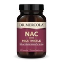 Dr. Mercola NAC s mliečnym perom - s antioxidantmi - podporuje normálne detoxikačné procesy - 500 mg N-acetyl-Cysteine per Serving - non-GMO, bez lepidla a sóje - 60 kapsúl (30 dávok)