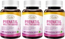 Lovita prenatálne vitamíny so železom 27 mg, kyselina listová 800 μg a vápnik, vegánske prenatálne vitamíny pre ženy počas a po preganatizácii, non GMO, 180 vegetariánskych prenatálnych piluliek (súprava 3)