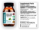 Kapsuly DR WAKDE'S Gotu kola (Mandukparni, Centella asciatia, 60 Veg Caps, Rastlinné-Based Supplement, Ayurvedic Herb, All Natural, Vegan)