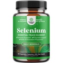 Kvasinky bez selénu 200mcg kapsule - vysoká potencie selén doplnok pre Imunita antioxidant a podporu štítnej žľazy Essential Trace Mineral - Vegan non-GMO lepidlo zadarmo & vyrobený v USA - 100 Počet