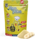 Výživové návrhy Nana Flakes 100% Natural Banana Powder, Tráviaca podpora - Zdroj draslíka a vlákniny - Substitute for Eggs, Butter, or Oil in Peking (2LB Bag)