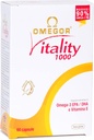 OMEGOR Omega 3 Fish Oil Supplement IFOS Certified Vitality 1000 with 800mg EPA a DHA per Capsule - No Fishy Dochuť, Non-GMO (60 Softgels)