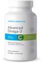 Cooper Complete - Advanced Omega 3 - Fish Oil Supplement, Concentrated EPA + DHA Omega-3 Mastné kyseliny 1400 mg - 60 Softgels na fľašu. Balenie po 4 kusoch