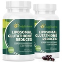 oumebiu Lipozomálny glutatión 2000 MG, 10x lepšia absorpcia, Glutatión Supplement with Hyaluronic Acid+Colagen Peptide+Resveratrol, Výkonný antioxidant, Zdravie Starnutie, Immune Health, 120 Počet