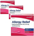 Leader Antihistaminika Alergia Relief Difenhydramín HCl, 25 mg Mini tablety, 24 gróf balenia po 3