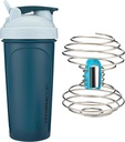 HydraCup Power Shaker w/Weighted Whisk, 28oz - Rýchlejšie miešanie, Menej potrebné pretrepávanie, Bump-free Protein Shakes, Shaker Cup (Polypropylén, modrá)