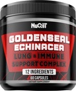 Goldenseal Root Capsula s Echinacea, Panax Ginseng Root, Immune Support Complex ako bazy, Cesnak cibule - 60 Kapsule - Tráviace zdravie, telesná rovnováha a viac - Goldenseal Root Powder