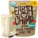 EarthChimp Organic Vegan Protein Powder - s probiotikami - Non GMO, Dairy Free, Non Swhey, Plant Based Protein Powder for Women and Men, Gluten Free - 26 Servings 32 Oz (Vanilla) No Scoop
