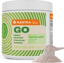 Zahler Mantra Go, Pre-Workout Energy Booster Supplement, Tropical Berry Ochutené, 30 Servings.