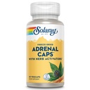 SOLARAY Adrenal Caps, Freeze-Dried - Wellness podpora Adrenal Cocktail s Herb Activators Eleuthero, Gotu Kola, Licorice a Clove - Lab overené, 60-Day Záruka - 30 Servings, 60 VegCaps