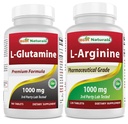 Najlepšie prírodné L-Glutamine 1000mg & L-Arginín 1000 mg