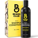 Beard Club Muži 2 v 1 Šampón a kondicionér set - sulfát zadarmo, hydratačné, Citrus voňajú pre kučeravé vlasy a suché Scalp starostlivosti