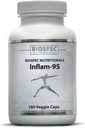Inflam-95 - Ginger Root Extract 2,000 mg, Curcumin Root Extract, Boswellia Serrata Extract, Nettle Leaf Extract, Bioperine - Podpora Zdravá zápalová reakcia