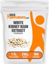 BulkSupplementments.com Biely extrakt z fazule obličkovej - prášok z fazule bielej - bylinné doplnky - bez lepidla, 1,5 g na porciu, 250g (8,8 oz) (pack of 1)