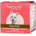 Herbsmith Pure Krill - Wild-Caught Antarktída Krill - Just 1 Ingredient - Astaxantín pre psy - Pripravené na použitie Omega 3s 