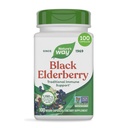 Nature's Way Black Elderberry Capsules, Traditional Immune Support* Supplement with Elderberry and Elderflower, Plant Powered, 100 Kapsule (Backaging May Vary)