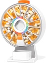 Zoksi veľké zábavné pilulky Dsipenser, Daily Pill Box pre 7 alebo 14 dní, Wall-Mountable alebo Tabletop Týždenné pilulky Organizátor Hold pre medicínu, Vitamín alebo doplnky, Pill Prípad s jednoduchým tlačovým tlačidlom (biela)