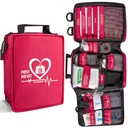 Prvá pomoc Kit, Trauma prvá pomoc Kits s Označené oddelenia Molle System, Profesionálne núdzové Kits pre domov, Office, Auto, Outdoor, Turistika, Cestovanie, Kemping