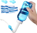 Carllg Neti Pot - Nosové zavlažovanie Wash fľašu so soľou Sinus Rinse pre dospelých a deti (300ml fľaša s 30 soľnými balíčkami)