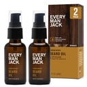 Každý muž Jack Sandalwood medvedí olej - hydratovať a zmäkčiť svojho medvedíka - Reliéve svrbenie a vločky - vyrobené w/prirodzene odvodené zložky ako vitamín E, arganový olej a Borage olej - 1 oz - 2 balenie