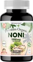Dr. K&C HNHusa Premium Organic Noni 1000 mg 120 Veggie Kapsule Výkonný Pure Antioxidants Support Immune System Celkové zdravie Morinda Citrifolia Extract Vegan Non GMO No Filler Doplnky