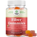 Chutné prebiotické Fiber Gummies pre dospelých - High Fiber Supplement Gummies Vitamíny pre dospelých s prebiotikom Rozpustný koreň čakanky pre imunitu a podporu trávenia - Non GMO Vegan Halal 60 Počet