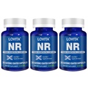 Lovita NR (Nicotinamide Riboside) 350 mg, NAD Supplement with Trans- Resveratrol and Betaine, Propagovať NAD Plus Levels, Healthy Aging, 30 Vegan Enteric- Coated Capsules (Pack of 3)