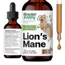 Forever Puppy Lions Mane Huba Supplement for Psi - Podpora mozgu a zaostrenia - Liquid Lion's Mane Huba pre psov - Psie vitamíny a doplnky - Cukor a bez alkoholu kvapky - 2 fl oz