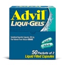 Advil Liqui-Gels Bolesť Reliever a horúčka Redukcia, Bolesť Medicína pre dospelých s Ibuprofen 200 mg pre bolesti hlavy, Backache, Menstrual Bolesť a bolesť kĺbov Relief - 50x2 Tekuté naplnené kapsuly