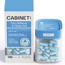 Kabinet: Nighttime Pain Reliever PM a pomoc pri spánku pre bolesti hlavy, Migréna Relief, Aches, a bolesti 
